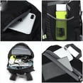 thumbnail image 3 of FloreceBien Mochila de viaje ligera y plegable, mochila de senderismo, mochila de día, mochila de camping plegable de 35 l, mochila ultraligera para deportes al aire libre, 01. negro, 35 l, 3 of 7
