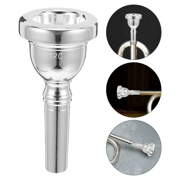 Raindrops Alto Trombone Mouthpiece Replacement Mouthpiece Metal Mouthpiece Instrument 12C Mouthpiece