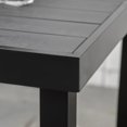 thumbnail image 3 of Resenkos Patio Dining Table For 4, Non-Slip Foot Pads, Aluminium, Plastic, Black, 3 of 9