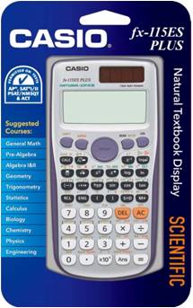 Casio FX115ESPLUS Scientific Calculator, Natural Textbook Display, Silver - image 4 of 6