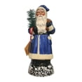 thumbnail image 2 of 9" Blue and White Unique Santa Schaller Paper Mache Candy Container, 2 of 2