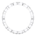 thumbnail image 5 of KEEVA JEWELS 0.55 Carat Round Lab Grown Diamond Anniversary Band for Women, Made in 10K White Gold Size 7.5, 5 of 6