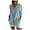 Light Blue, variant on GEWSEY 3/4 Sleeve Button Down Shirts for Women Dressy Casual V Neck Solid Shirts Loose Fit Spring Tops for Women Khaki, S