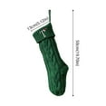 thumbnail image 5 of Christmas Stockings with Initials 19.7 Inches Large Knit Embroidered Letter Christmas Xmas Stocking Gifts for Family Fireplace Party Decoration, 5 of 9