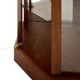 thumbnail image 3 of CKEASEAN Corner Curio Cabinet, 70" Tall Lighted Glass Display Cage with Tempered Glass Doors and 5 Adjustable Shelves, Wine Bar China Cabinet for Living Room (E26 Bulb Not Inclued), 3 of 15