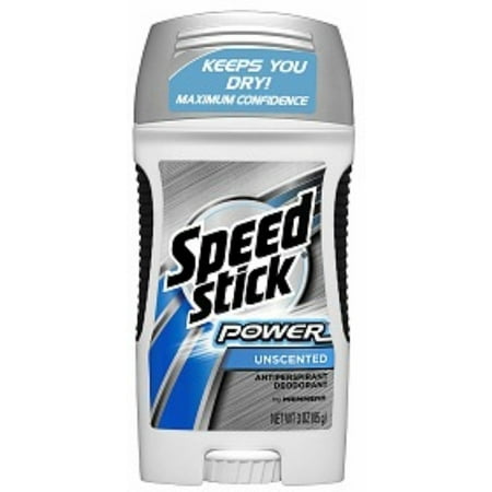 Speed Stick Power Anti-Perspirant Deodorant  Unscented 3 oz (Pack of 6)