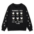 thumbnail image 4 of Weebloom Sweatshirts For Teen Girls Crew Neck Headless Long Sleeved Printed Top Trendy Holiday Girls Sweatshirt,9-10 Years, 4 of 4