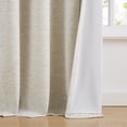 thumbnail image 5 of SUNSHIELD ESSENTIALS Bellamy 100% Blackout Curtains for Living Room, Bedroom and Nurseries, 50” x 84”, Linen, 5 of 7