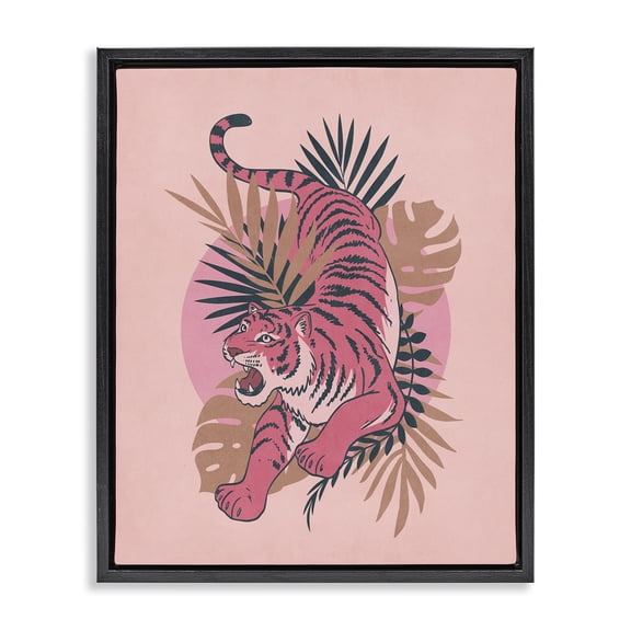 Stupell Industries Bohemian Black Floating Frame Canvas Art, 17 x 21, by Nataly White