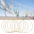 thumbnail image 2 of 8Pcs 8 Inches Dream Catcher Rings Metal Hoops Macrame Ring for Crafts and Dream Catcher Supplies, Gold, 2 of 5