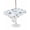 White, variant on Outdoor Tablecloth with Umbrella Hole for Patio/Picnic/Party/Camping, Blue Starfish Coastal Waterproof Table Cloth Rectangle Table Cover Washable, Summer Beach Coral Ocean (60"x 120")