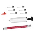thumbnail image 1 of Bomba de aire Bomba de aire Conjunto de 6 pulgadas Kit de inflador portátil Fútbol de plástico Portátil Inflando suministros, Blanco 10 Piezas Vogacara OD001864-03, 1 of 6