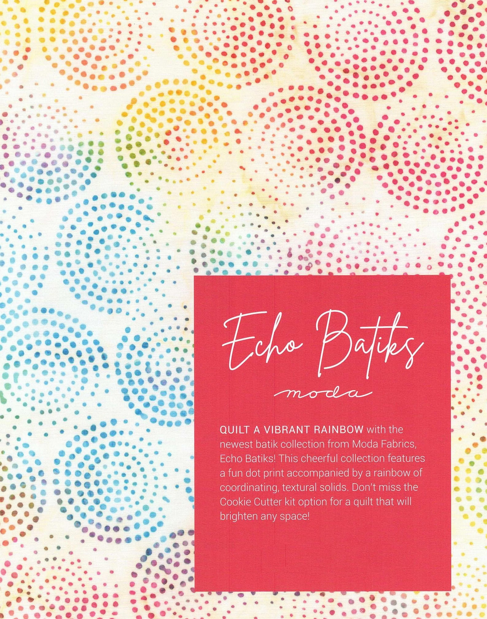 Echo Batiks Layer Cake by Moda; 42 - 10" Precut Fabric Quilt Squares