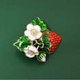 thumbnail image 4 of Aellinatey Enamel Strawberry Brooch Scarf Buckle Handmade Clothing DIY Hat Bag Accessory, 4 of 10