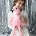 thumbnail image 3 of Muiteiur 5 Pcs Flamingo Stuffed Animal 18'' Flamingo Plush Toy with 4 Babies, 3 of 9