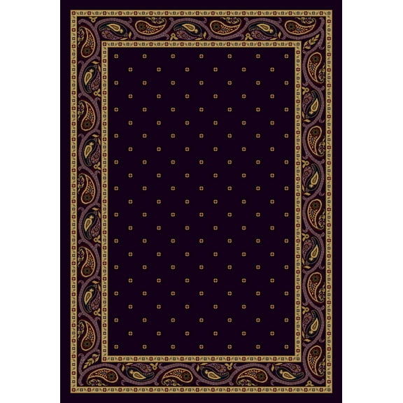 Milliken Innovations Area Rug PAISLEY EGG PLANT Paisley Egg Plant 2' 8" x 3' 10" Rectangle