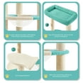 thumbnail image 3 of Yaheetech 35.6″ Tall Ocean Cat Tree with Detachable Clear Bowl,Indigo/Beige, 3 of 8
