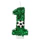 thumbnail image 1 of Vela de Cumpleaños de Fútbol, Decoración para Tarta de Fútbol de 9.º Cumpleaños, Velas de Nueve Años con Brillantina Verde, Número 9, para Cupcakes, Decoración para Fiestas de Cumpleaños para Niños y, 1 of 2