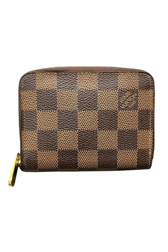Pre-Owned Louis Vuitton Damier Zippy Coin Purse N63070 Compact Wallet/Coin Case for Men and...