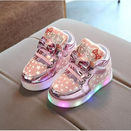 

ANXINDAXZ Kids Toddler Shoes Led Glowing Sneakers With Light Children Running Shoes Non-slip Fashion Luminous Sport Shoes For Girls Boys