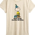 thumbnail image 3 of Peanuts - Good Grief Another Birthday  - Women's Short Sleeve Graphic T-Shirt, 3 of 6