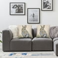 thumbnail image 3 of Acheng Easter Decor Easter Bunny Pillow Cover Spring Decor Easter Rabbit Pillow Chusion Covers 2pcs White, 3 of 6