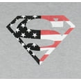 thumbnail image 2 of DC Comics Men's Superman Stars And Stripes Filled S Shield Logo Adult Patriotic T-Shirt, 2 of 5