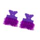 thumbnail image 3 of Vestidos para perros y mascotas, falda para cachorros, ropa de verano para perros pequeños y niñas, suministros transpirables para mascotas con lazo, Violeta, 3 of 8