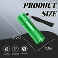 thumbnail image 2 of HIBIBUD Small Flashlight,395 Uv Rays Windfire Flashlight,Uv Curing Flashlight Battery Powered,Green, 2 of 7