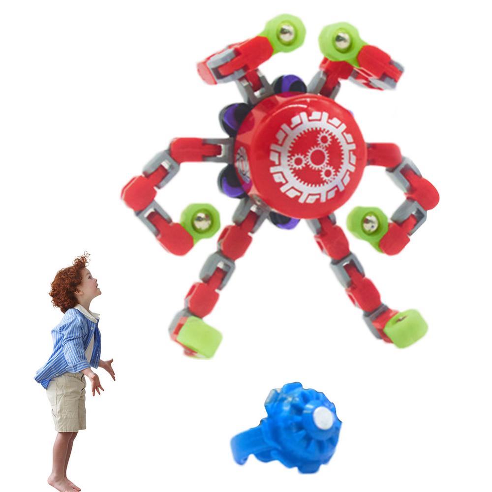 IMSHIE Mini Finger Gyro Cube Magic Rainbow Ball Funny Sensory Fidget