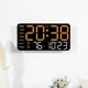 thumbnail image 5 of Reloj de pared digital LED grande con alarma, calendario y pantalla de temperatura – brillo ajustable para sala de estar, dormitorio u oficina., 5 of 6