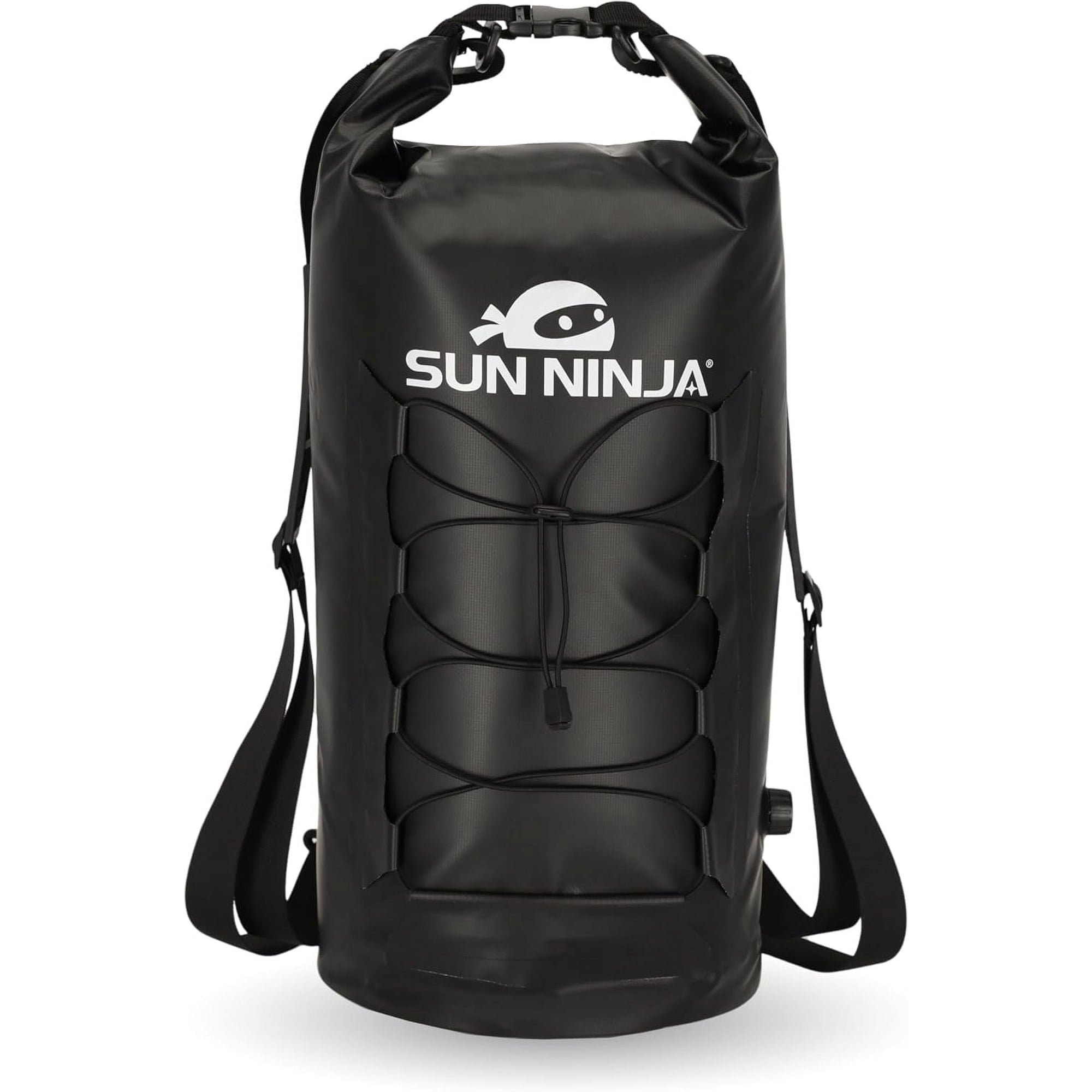 Sun Ninja Floating Dry Bag Cooler – Roll Top Leak Proof Closure, Collapsible, Waterproof Outdoor Cooler with Padded Shoulder Strap - Perfect for Kayaking, Fishing, Beach, Hiking -20L
