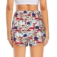 thumbnail image 2 of Lsque Colorful Mushrooms (2) Printed Women's Running Shorts with Liner Pockets,Elastic Quick Dry Workout Athletic Gym Yoga Shorts,Womens High Waist Shorts-, 2 of 9