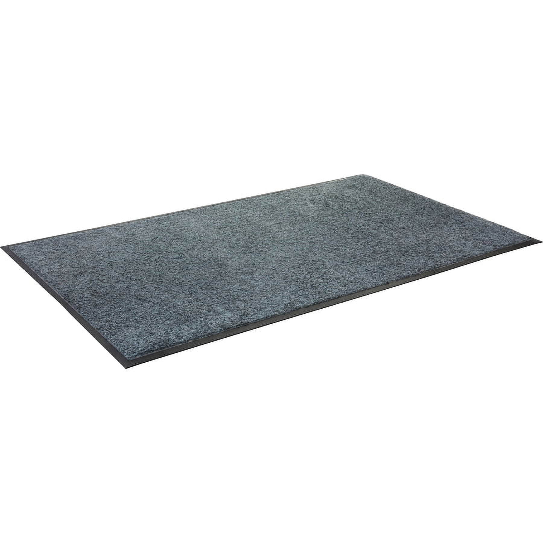 Genuine Joe Platinum Series Indoor Wiper Mats - Warehouse, Indoor - 56" Length X 33.50" Width - Nylon, Rubber - Gray