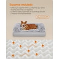 thumbnail image 5 of Cama para perros Feandrea Sofá Grande para perros medianos 91 x 68 x 23 cm con Funda Lavable y extraíble Gris Ombré, 5 of 5