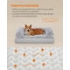 thumbnail image 5 of Cama para perros Feandrea Sofá Grande para perros medianos 91 x 68 x 23 cm con Funda Lavable y extraíble Gris Ombré, 5 of 5