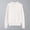 White women's ribbed knit pullover a1, variant on thefmos Women's Fall Winter High Neck Long Sleeve Ribbed Knit Pullover Tops Casual Basic Sweater Blouses Cozy Warm Tee Shirts for Vacation, Orange M