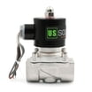 U.S. Solid Motorized Ball Valve - 3/4" NPT Brass, 85-265V AC, Normally Closed With Auto Return