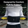 thumbnail image 3 of Cinturón de soporte lumbar BraceUP para hombres y mujeres: faja transpirable para la cintura y la espalda baja, ideal para ciática, hernia discal y alivio del dolor de espalda, con correas ajustables, 3 of 5