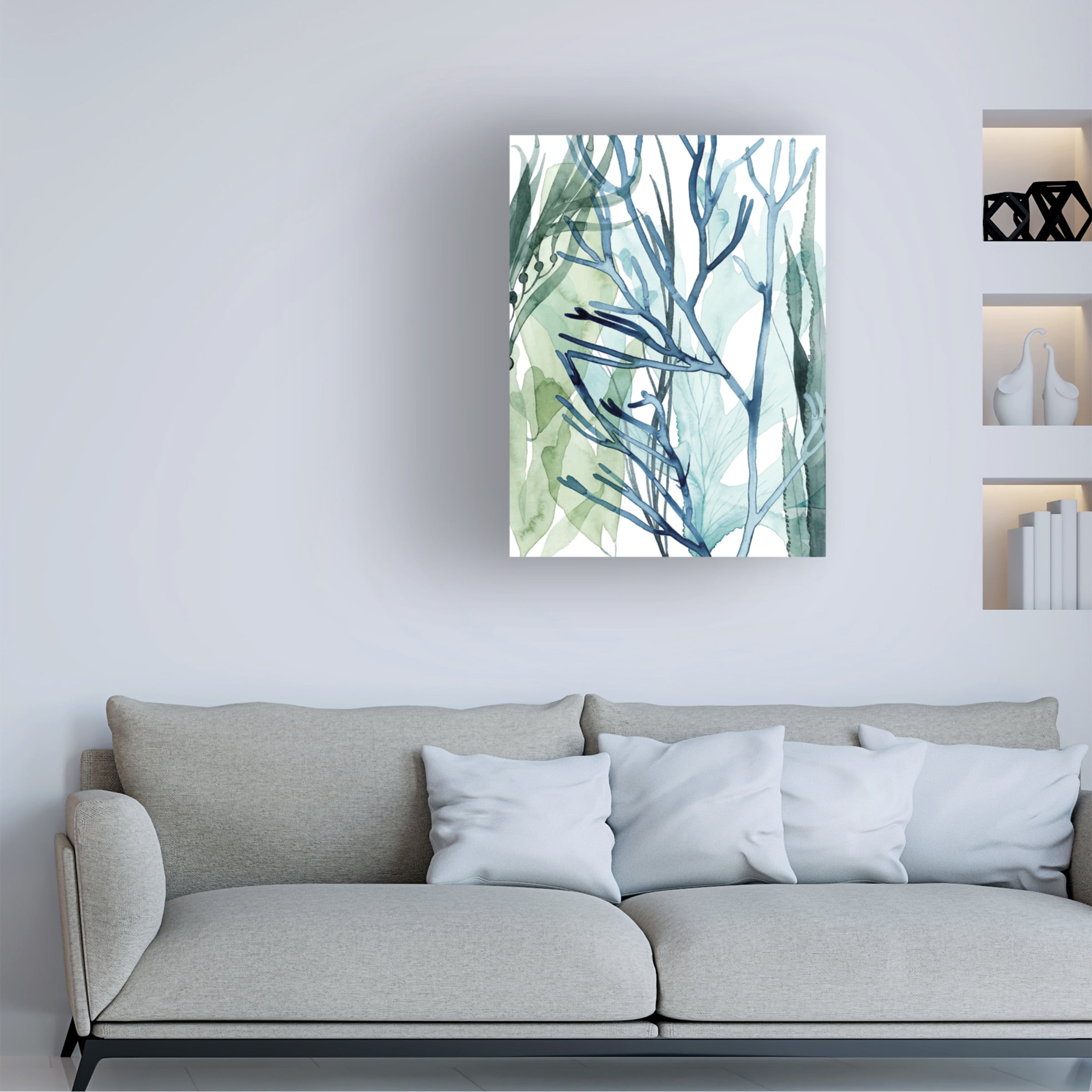 Grace Popp 'Sea Leaves II' Canvas Art