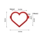 thumbnail image 2 of Molde para panqueques con forma de corazón, utensilios de cocina reutilizables, moldes de silicona, 2 moldes para pasteles opcionales, moldes para pasteles, moldes para tartas, utensilios para hornear, 2 of 2
