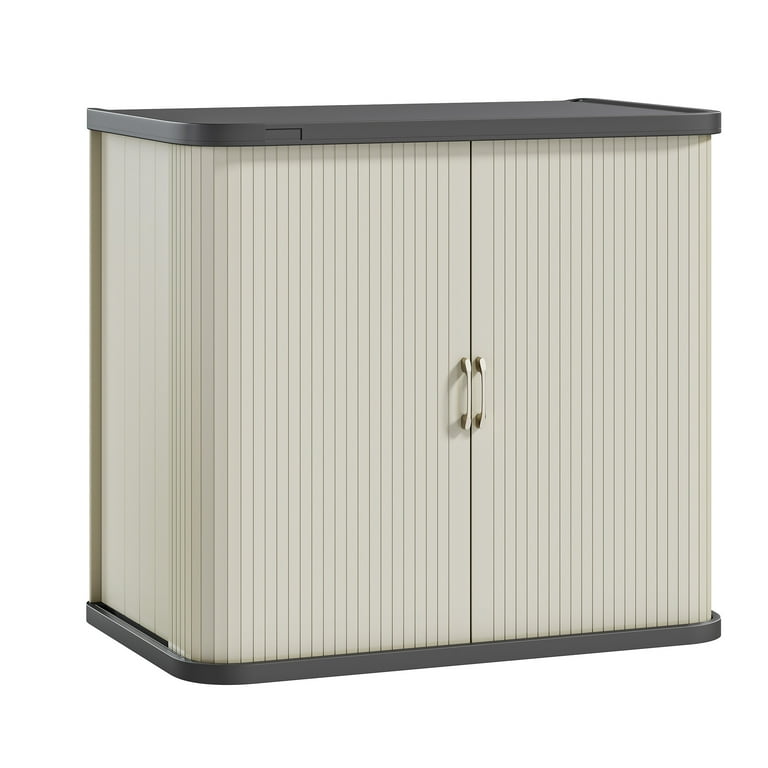 Uforic 73 Gal Large Weatherproof Outdoor Storage Cabinet, Dual