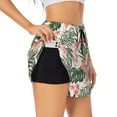 thumbnail image 2 of Haiem Lilies Flowers Women's 2 in 1 Running Shorts - Lightweight Athletic Workout Gym Yoga Breathable Sports Shorts Liner with Phone Pockets-Medium, 2 of 9