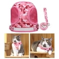 thumbnail image 4 of Arnés para perros, pequeño, perros con un peso de 1,5 kg Arnés para perros de malla para todo tipo de correa Perros pequeños Camuflaje rosa S Zulema arnés y correa, 4 of 8