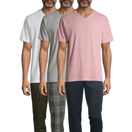 GEORGE Short Sleeve Ringer Active Fit T-Shirt (Men's) 3 Pack