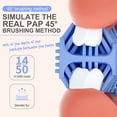 thumbnail image 4 of Cepillo de dientes en forma de U para niños de 2 a 6 años - Forma de arco iris (rosa), cepillo de dientes de limpieza bucal de 360°, cabezal de cepillo de silicona suave, cepillo de dientes blanqueado, 4 of 5
