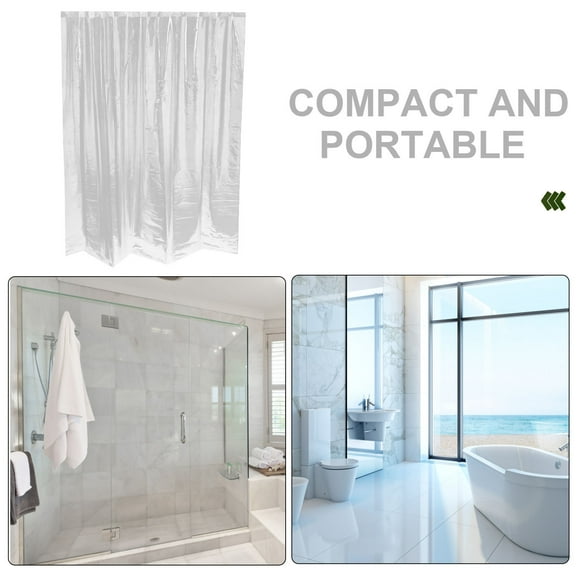 CRAFTHROU De Ducha Impermeable Transparente Con Para Y Partición Interior
