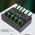 thumbnail image 3 of Professional Sound Mixer, 4 Channel Mixer RGB Light Low Noise Multifunctional DJ Controller Sound Mixer for Music Recording, Mini Audio Stereo Mixer Stereo Line Mixer, 3 of 7