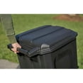 thumbnail image 3 of COLIBYOU 45 Gallon Plastic Trash Can with Lid & Wheels, Outdoor, Black, 3 of 3