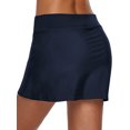 thumbnail image 5 of FUTATA Women's Quick Dry Mid Waist Pleated Swimwear Running Skirt Plus Size, Swim/Run/Regular Sports Skirt With Panties, 5 of 7